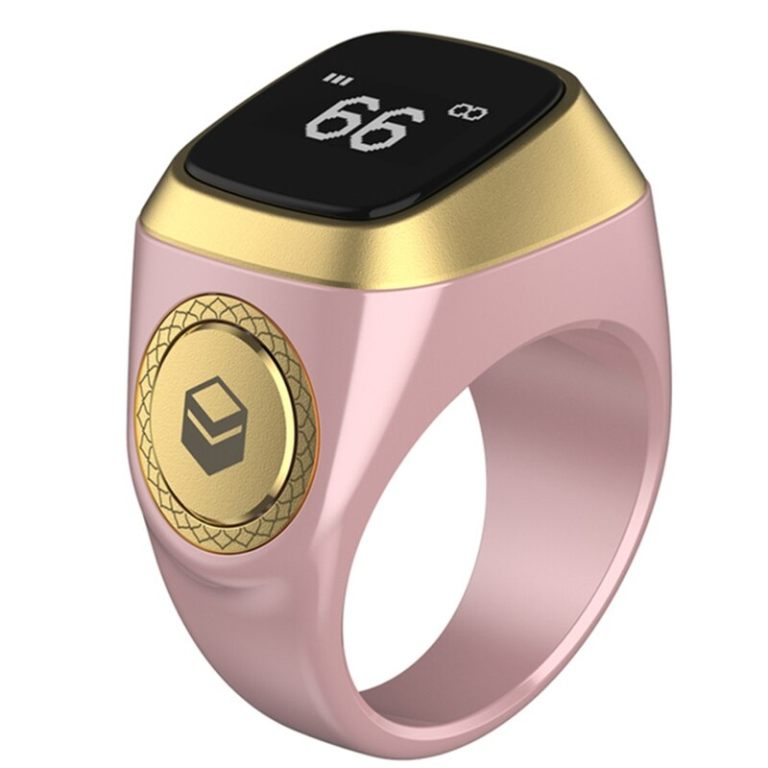 Iqibla Smart Tasbih: A New Digital Tasbeeh Ring Lite with Tally Counter, Prayer Time Vibration Reminder, and Waterproof Design for Muslim Zikr
