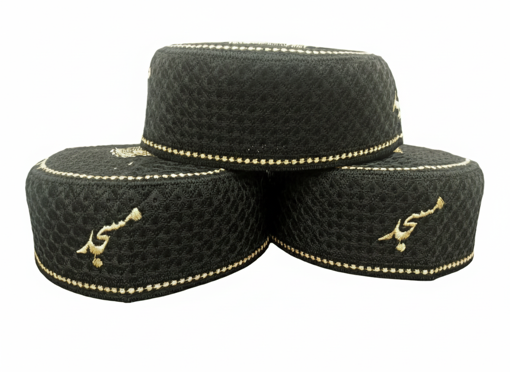 Premium Islamic Prayer Cap – Namaz Topi for Men