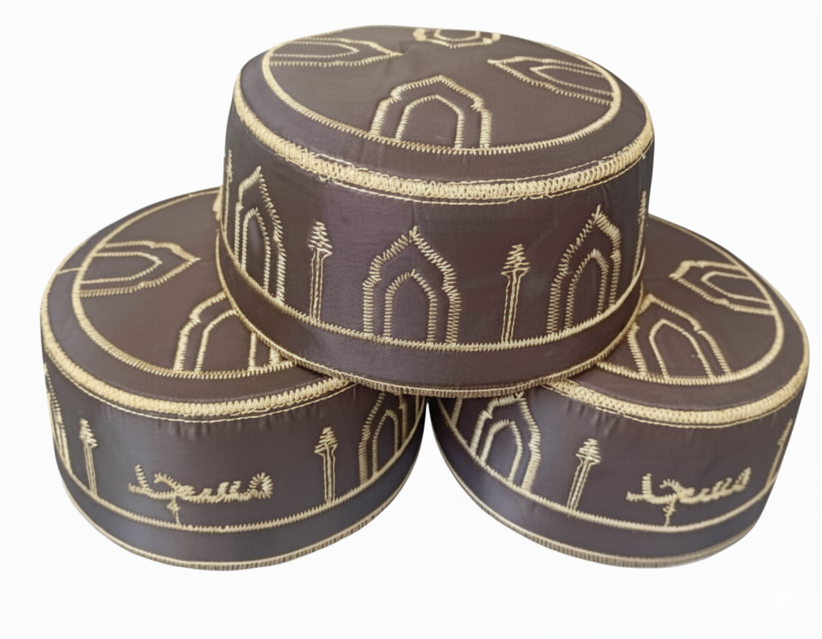 Premium Islamic Prayer Cap – Namaz Topi for Men