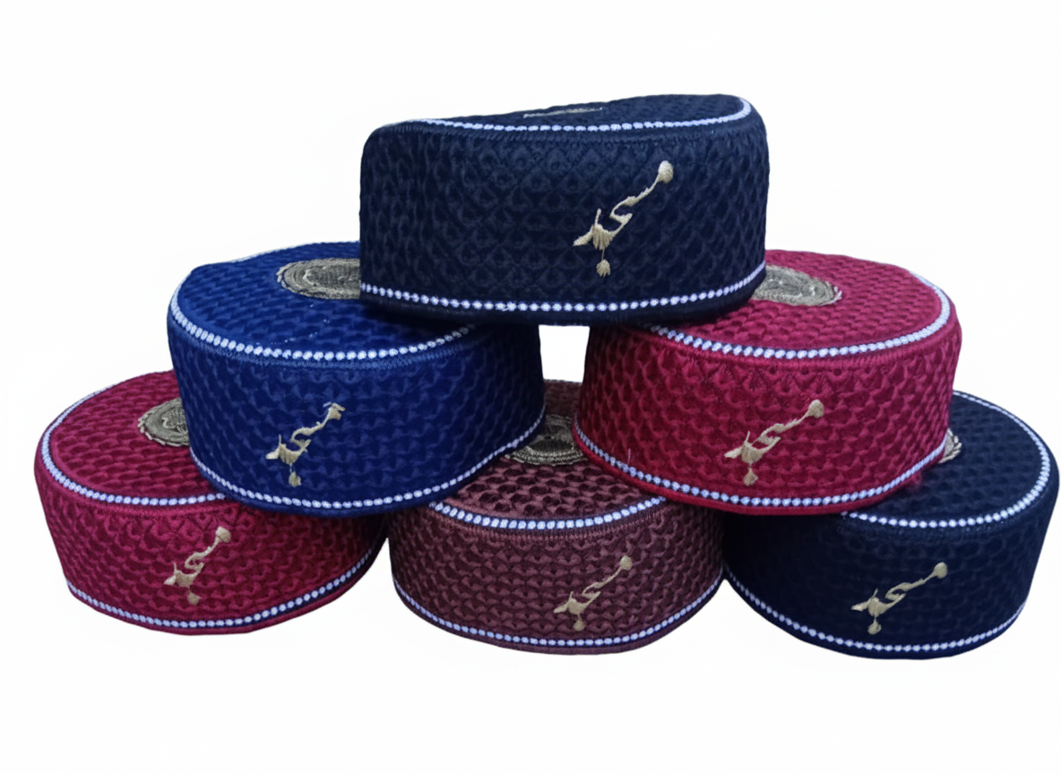 Premium Islamic Prayer Cap – Namaz Topi for Men
