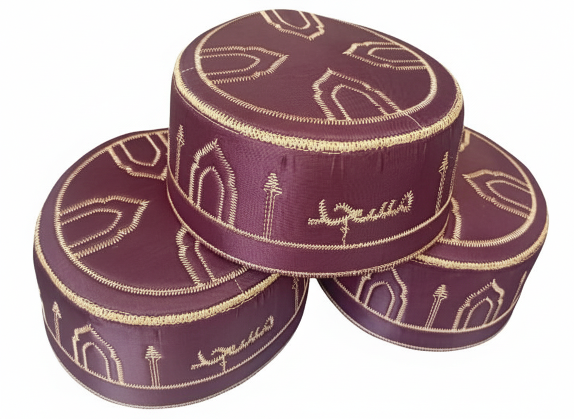 Premium Islamic Prayer Cap – Namaz Topi for Men