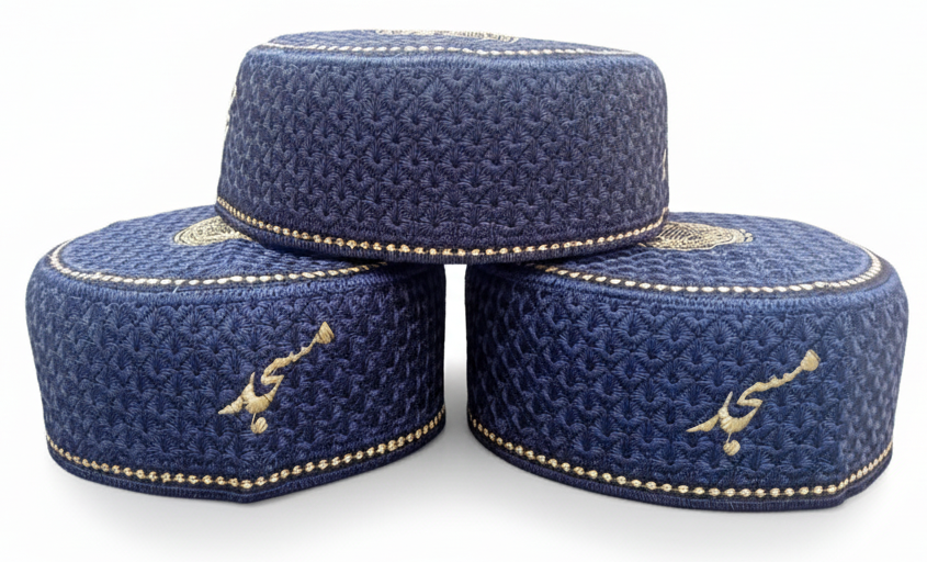 Premium Islamic Prayer Cap – Namaz Topi for Men